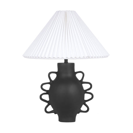 TOV Hazza Black Pleated Table Lamp