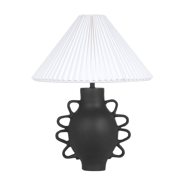 TOV Hazza Black Pleated Table Lamp