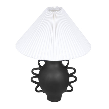 TOV Hazza Black Pleated Table Lamp