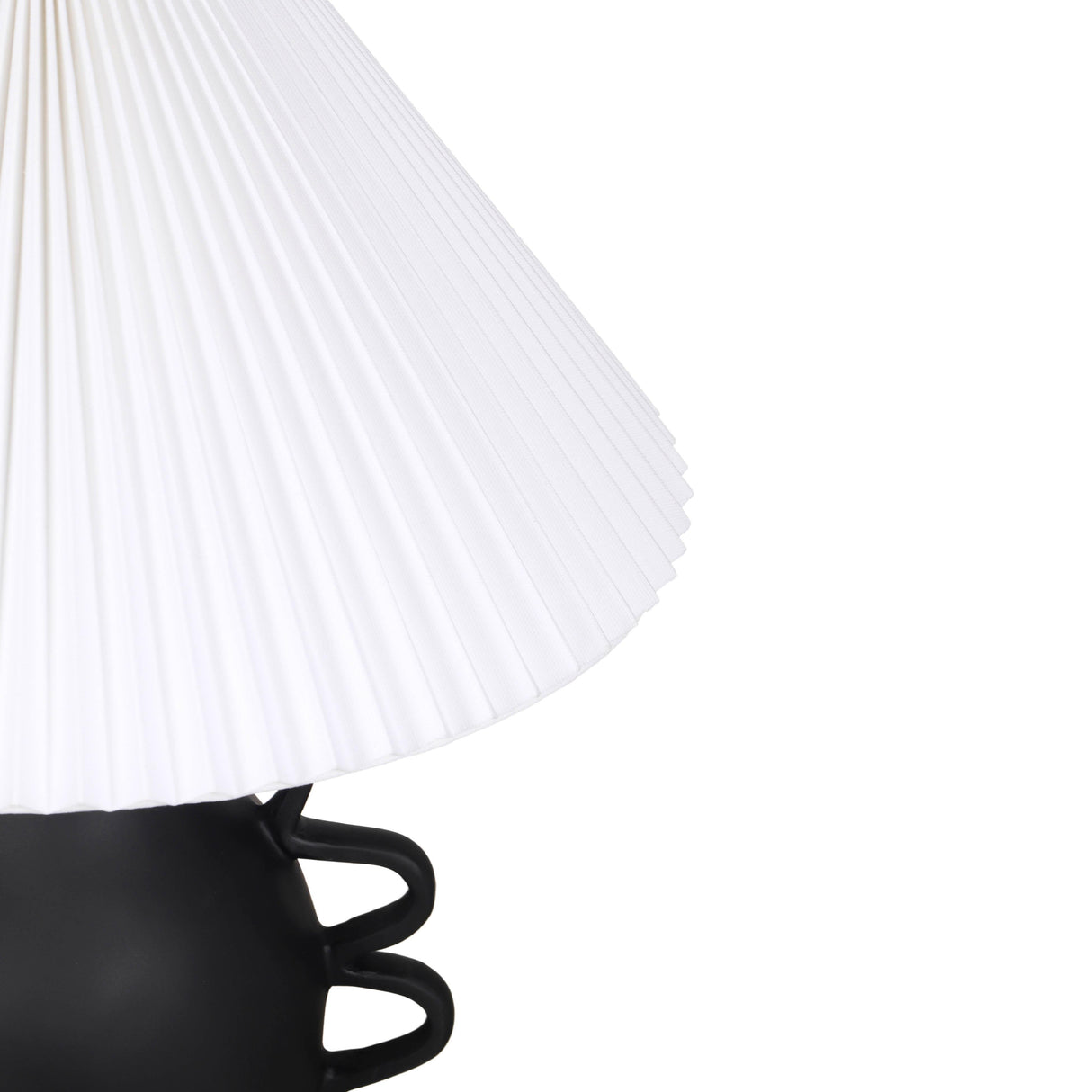 TOV Hazza Black Pleated Table Lamp