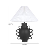 TOV Hazza Black Pleated Table Lamp