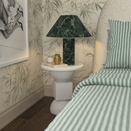 TOV Mable Spider Green Marble Table Lamp