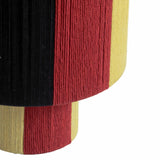 TOV Guinevere Red and Yellow Striped Cotton Table Lamp
