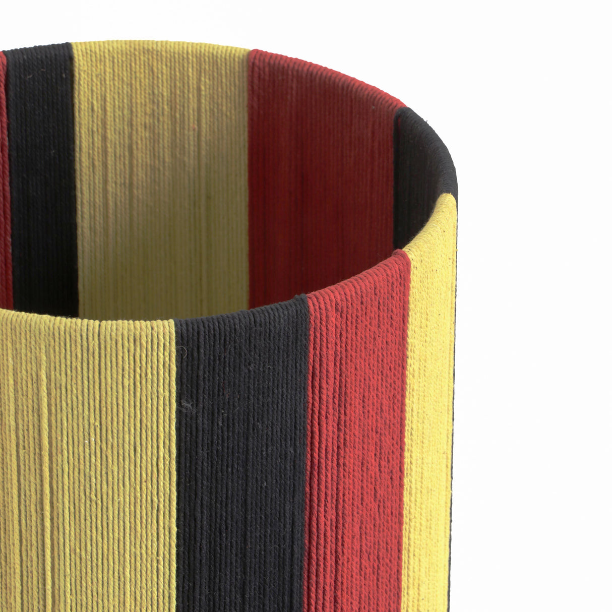 TOV Guinevere Red and Yellow Striped Cotton Table Lamp