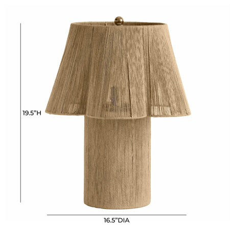 TOV Corrine Natural Jute Table Lamp