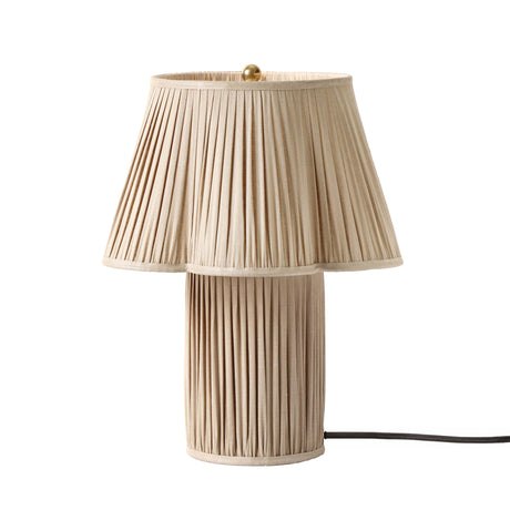 TOV Corrine Beige Linen Table Lamp