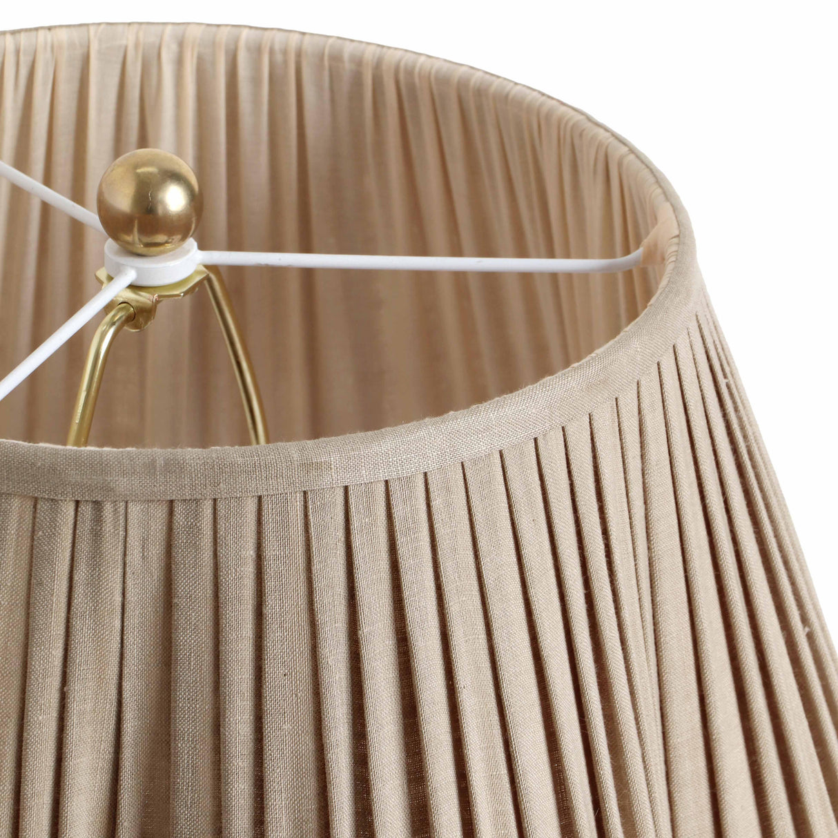 TOV Corrine Beige Linen Table Lamp