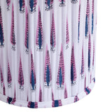 TOV Corrine Purple and White Streaked Cotton Table Lamp