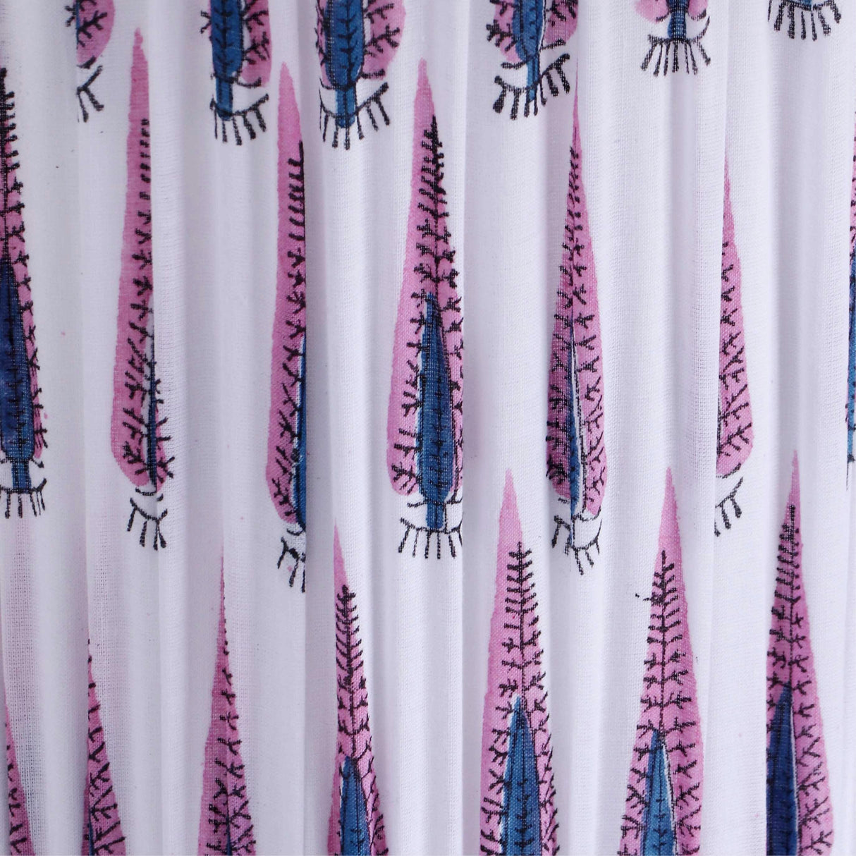 TOV Corrine Purple and White Streaked Cotton Table Lamp