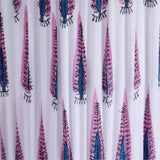 TOV Corrine Purple and White Streaked Cotton Table Lamp