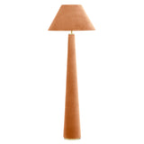 TOV Graham Terracotta Velvet Floor Lamp