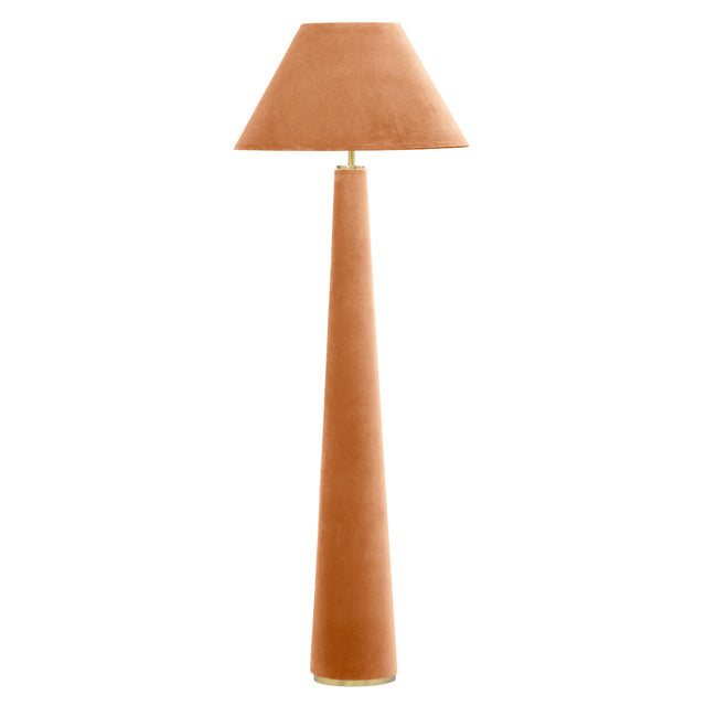 TOV Graham Terracotta Velvet Floor Lamp