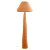 TOV Graham Terracotta Velvet Floor Lamp