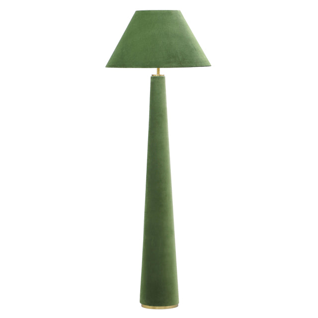 TOV Graham Moss Green Velvet Floor Lamp