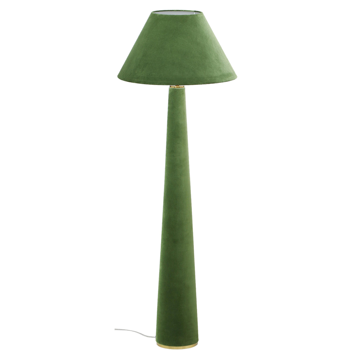 TOV Graham Moss Green Velvet Floor Lamp