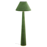 TOV Graham Moss Green Velvet Floor Lamp