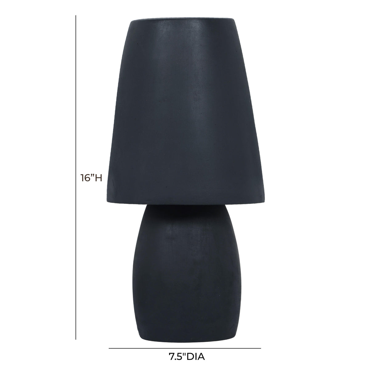 TOV Porcini Blue Terracotta Table Lamp