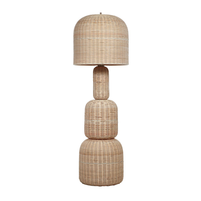 TOV Kootu Natural Rattan Floor Lamp