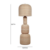 TOV Kootu Natural Rattan Floor Lamp