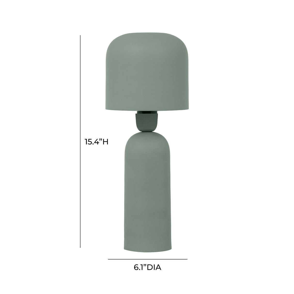 TOV Shroom Green Metal Table Lamp