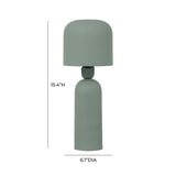 TOV Shroom Green Metal Table Lamp