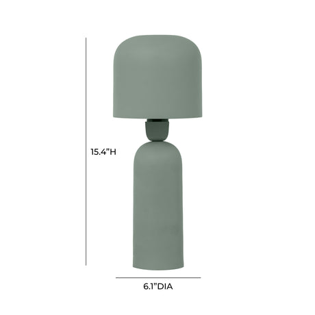 TOV Shroom Green Metal Table Lamp