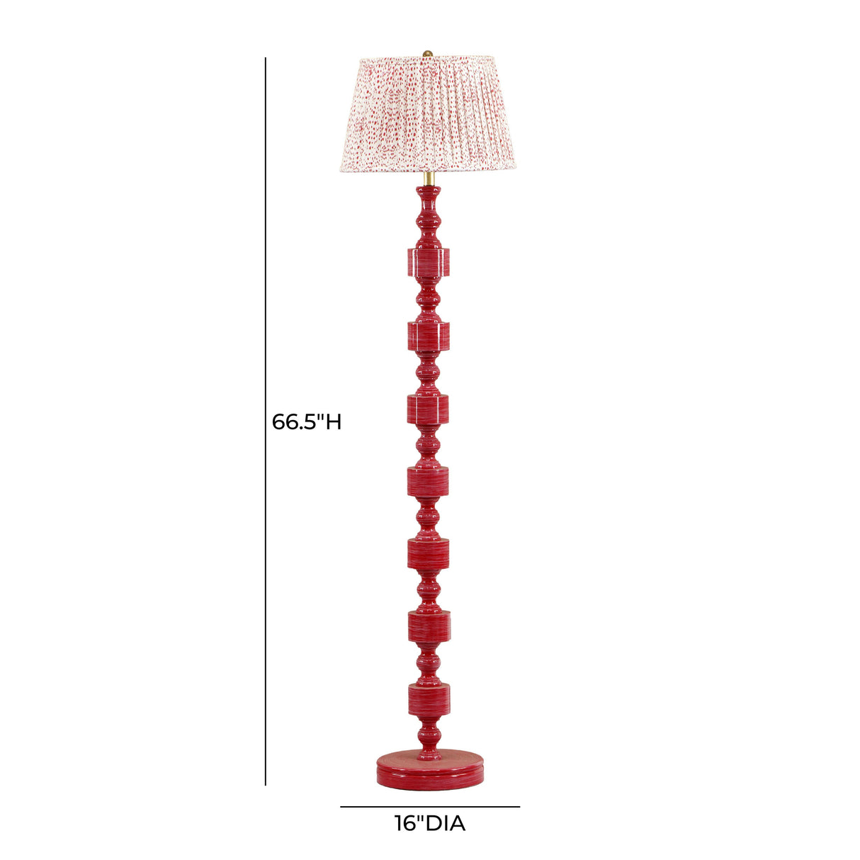 TOV Peggy Pink Spotted Floor Lamp