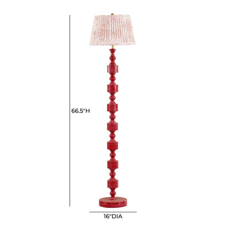 TOV Peggy Pink Spotted Floor Lamp