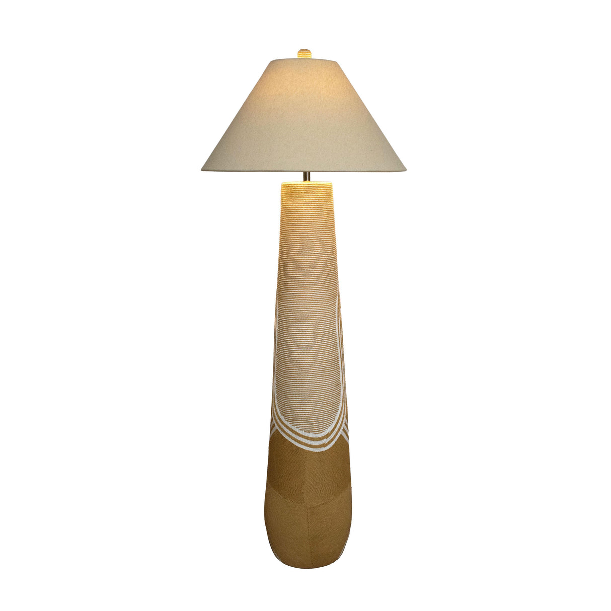TOV Harlee Natural Woven Floor Lamp