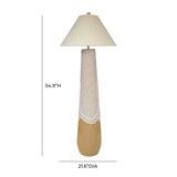 TOV Harlee Natural Woven Floor Lamp