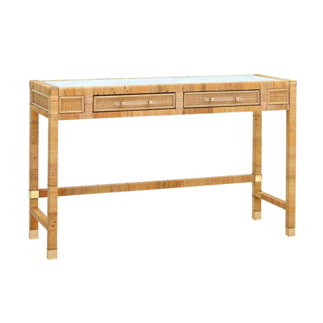TOV Amara Natural Rattan Desk
