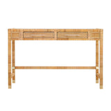 TOV Amara Natural Rattan Desk