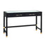 TOV Amara Charcoal Rattan Desk