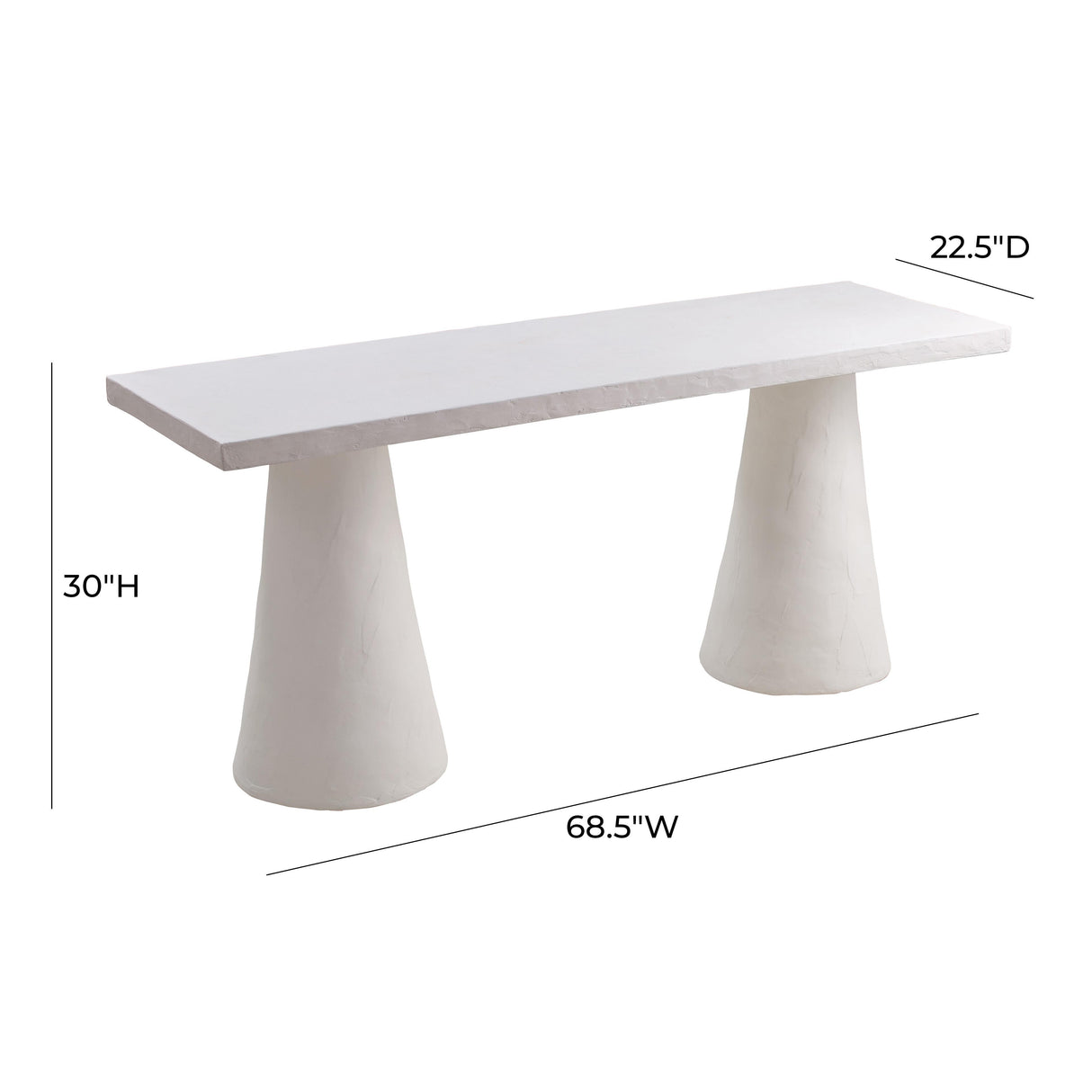 TOV Dayana Plaster Desk