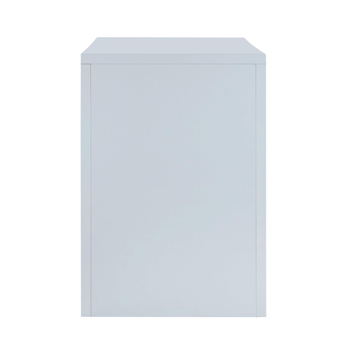 TOV Suzie Pastel Blue & Rattan Executive Desk