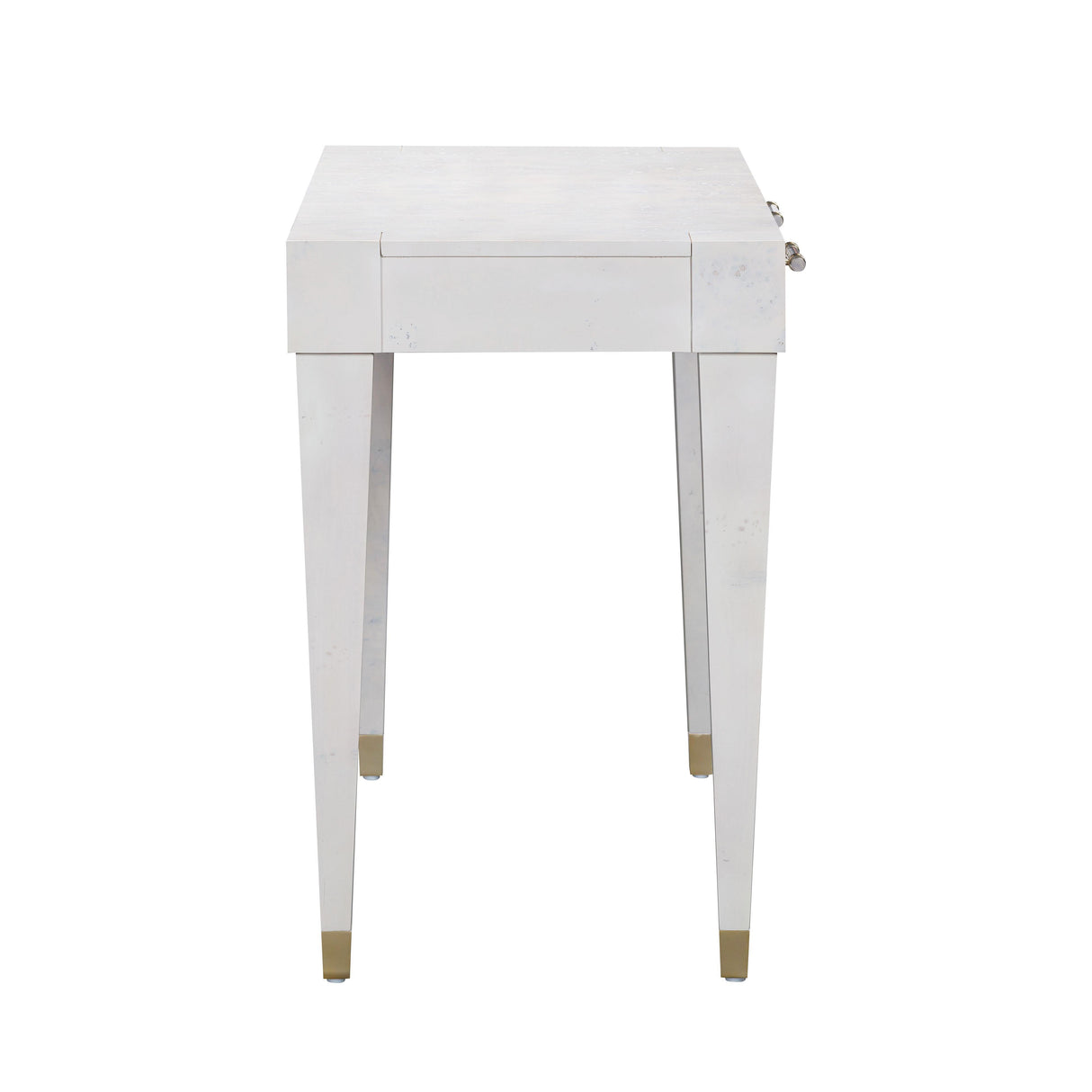 TOV Brandyss White Burl Work Desk