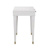 TOV Brandyss White Burl Work Desk