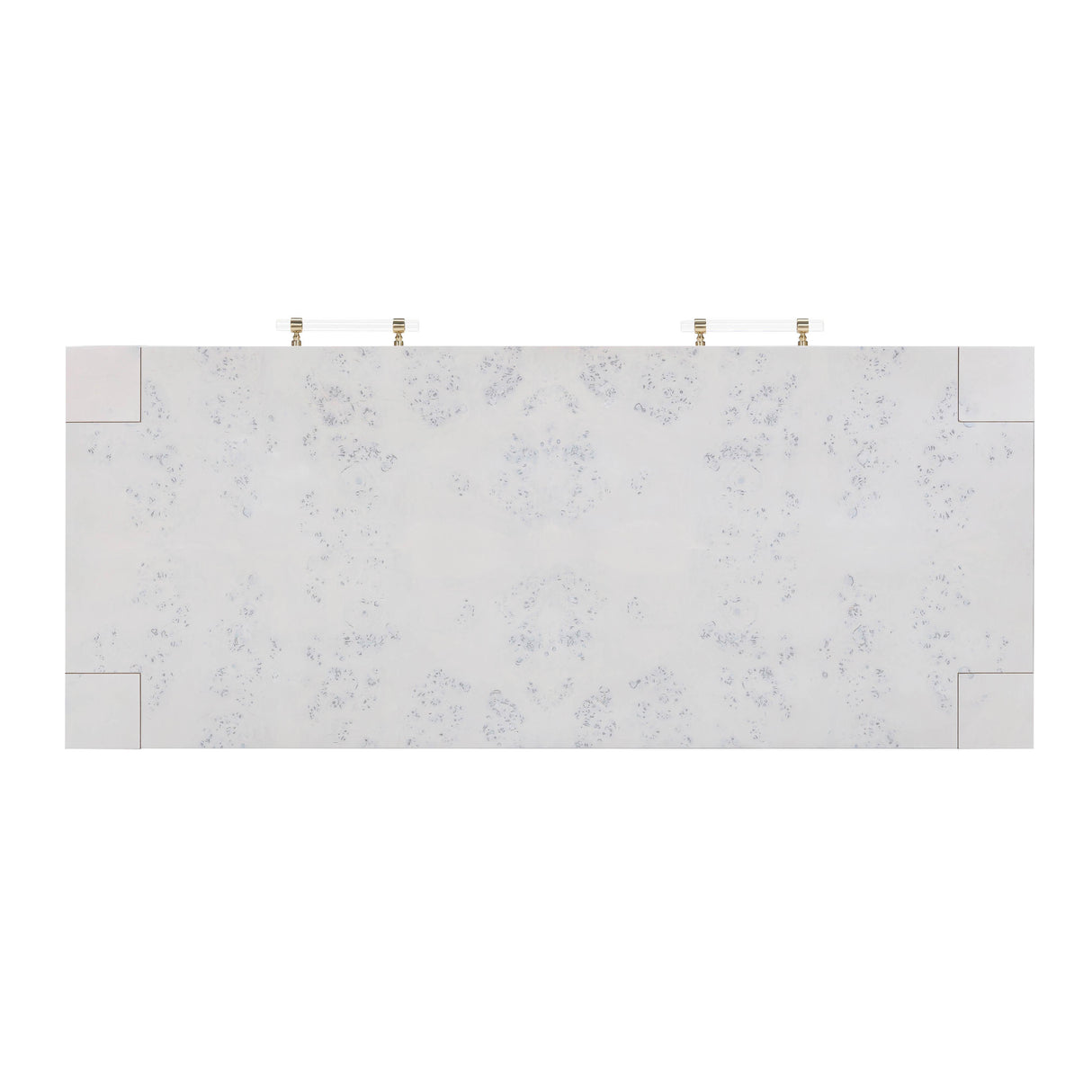 TOV Brandyss White Burl Work Desk