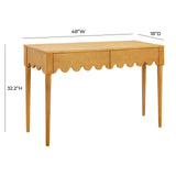 TOV Oodle Natural Ash 2-Drawer Desk