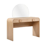 TOV Moonrise Natural Ash 2-Drawer Vanity Desk
