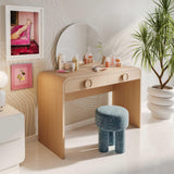 TOV Moonrise Natural Ash 2-Drawer Vanity Desk