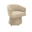 TOV Kristen Taupe Upcycled Chenille Rolling Desk Chair