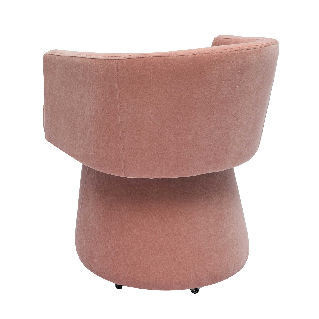 TOV Kristen Pink Upcycled Chenille Rolling Desk Chair