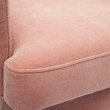 TOV Kristen Pink Upcycled Chenille Rolling Desk Chair