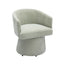 TOV Kristen Light Green Upcycled Chenille Rolling Desk Chair