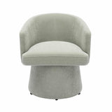 TOV Kristen Light Green Upcycled Chenille Rolling Desk Chair