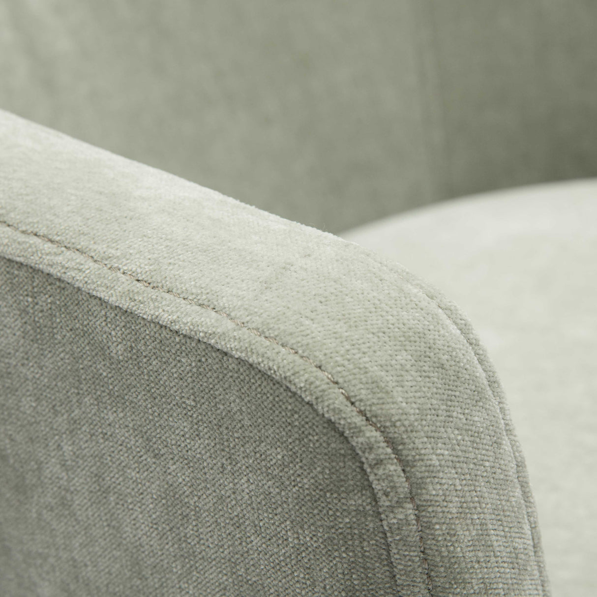 TOV Kristen Light Green Upcycled Chenille Rolling Desk Chair