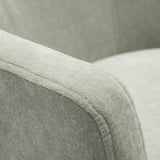 TOV Kristen Light Green Upcycled Chenille Rolling Desk Chair