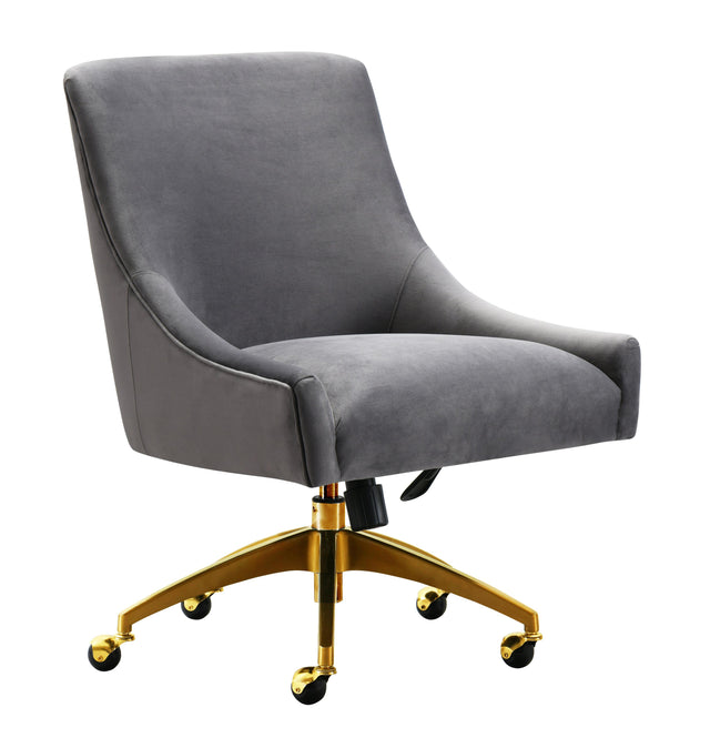 TOV Beatrix Grey Office Swivel Chair