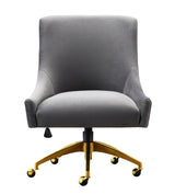 TOV Beatrix Grey Office Swivel Chair